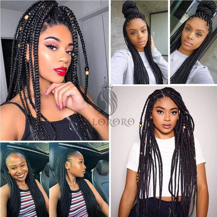Pre-stretched long braided hair 26-inch crochet braided hair synthetic African Ombre giant Xpression braided hair