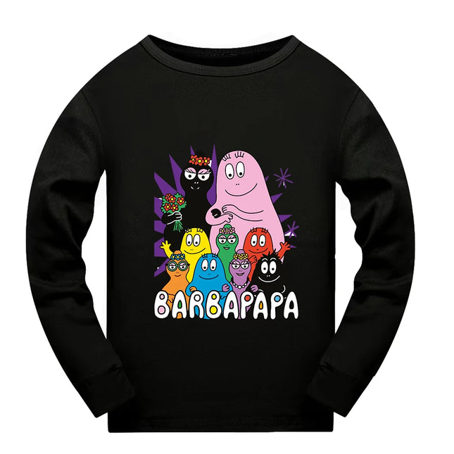Barbapapa Children Summer Sleepwear Pajamas for Girls Clothes Children's Clothing Child House Clothing Baby Girl Clothes Girls's