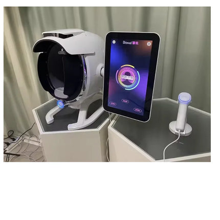 2026 High-configuration 36 million A6 intelligent 3D digital AI facial visual skin analyzer with handheld microscopic detector