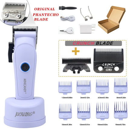 JUCAI MINICANDY JC06 Professional Hair Clipper DLC Blade 7200RPM Brushless Motor with Base Charger 3200mAh Hair Cutting Machine