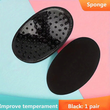 1Pair Invisible Detachable Breathable Silicone Shoulder Pad  for Woman Shoulder Enhancer Reusable Self-Adhesive Clothing