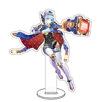 Genshin lmpact Anime Figure Acrylic Stand Lauma Flins Aino Ineffa Model Plate 1pc Desk Decor Standing Sign Game Fans Gifts Key