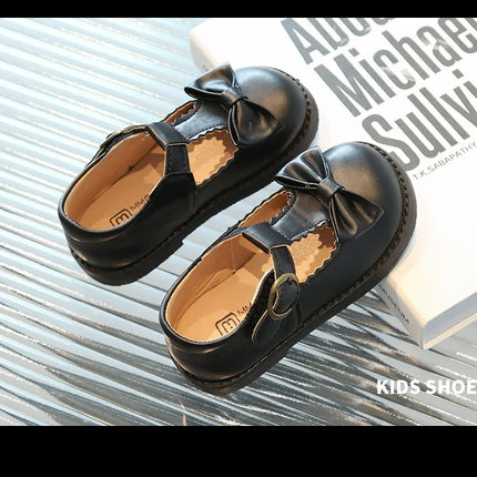Girls Oxfords 2024 Spring Autumn Children Leather Shoes Girls Cute Sweet T-strap Shoes Toddler Girl Shoes School Performance