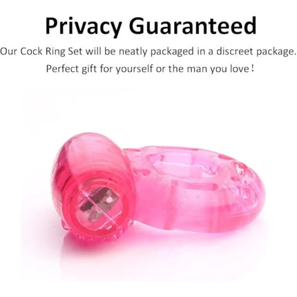 Vibrating Ring Vibrator Cock Ring Silicone Penis Ring Clit Stimulator Intimate Sex Toy Men Long Lasting Stronger Vibrators Ring