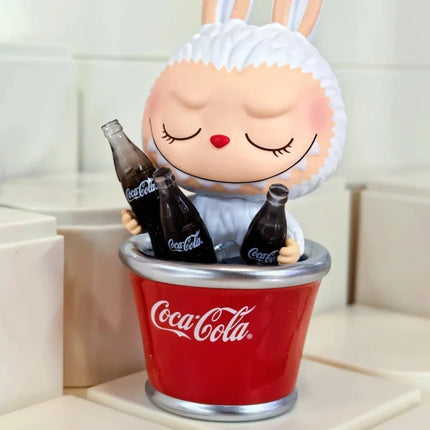 Genuine POPMART Labubu Coca Cola Series Blind Box Kawaii Anime Figure Desktop Decoration Mystery Box  Cute Girls Birthday Gifts