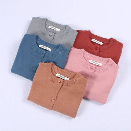 Spring Cotton Sweater Top Baby Children Clothing Baby Boys Girls Cardigan Boys Girls Knitted Cardigan Sweater Kid Spring Clothes