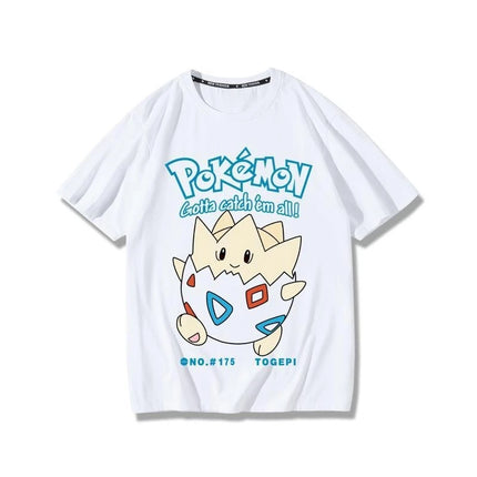 Pokémon Pikachu Gengar Magikarp T-shirt Cotton Tee Men's 2026 Summer Fashion Oversize Street Casual Y2K Tops Streetwear Clothing