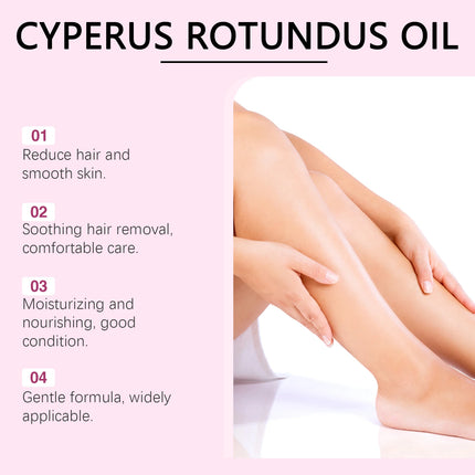 OceAura Cyperus Rotundus Oil for Hair Removal Soft Smooth Skin Care Deep Hydration Anti Hair Growth Inhibition After Shave Oil