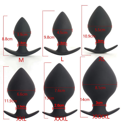 39-81mm Anal Plug Hard Silicone Butt Plug Fisting Men Prostate Massager Anal Beads Adult Sex Toys for Women Men Anal Dilator