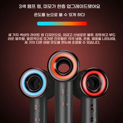 Portable High-Speed Negative Ion Hair Dryer for Home Use Bladeless Fast Drying Quiet Lightweight Hair Care 1500W BLDC Motor