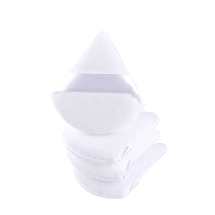 1/2/3/6Pcs Triangle Velvet Powder Puff Face Cosmetic Eye Beauty Makeup Tool Reusable Sponge Washable Mini Powder Puff Accessorie