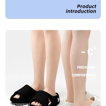 2025 Fashion Women's Slippers Sandals Beach Slides Solid Color Non-slip Thick Shower Shoes for Summer Home Outside