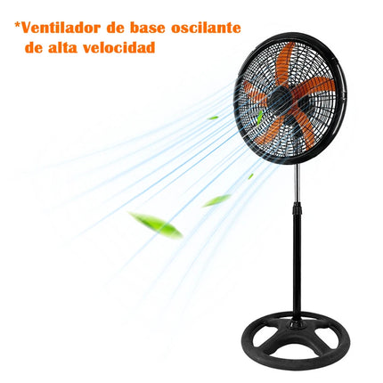 Heavy Duty Oscillating Metal Stand Industrial Fan High Power 18 Inch Moving Head Electric Fan
