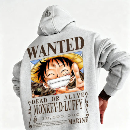 Autumn Fashion One Piece Luffy Anime Print Hoodie Men Women Streetwear Casual Cosplay Pullover Sweatshirt Long Sleeves Jacket