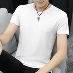 4XL / Short pure white T-shirt