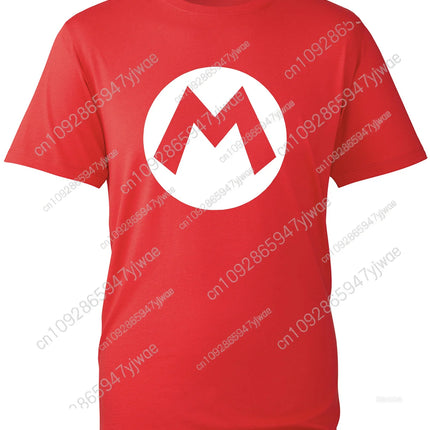 Mario Luigi Game Themed t-Shirt Retro Game Gift Top High-Quality Breathable Tee Cosplay Clothing Summer Men's women's T-shirts