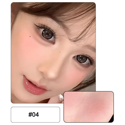 Monochrome Powder Blusher Cream Brightening Whitening Purple Lip and Cheek Dual-use Matte Natural Blush Tint Palette