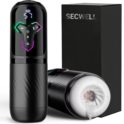 Automatic Telescopic Male Masturbator  5 IN 1 Mode Penis Pump Sucking Vibrating Sex Machines LCD Display Sex Toys for Men