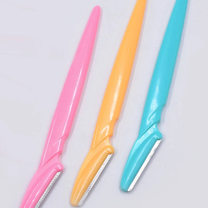 30Pcs/Bottle Eyebrow Razors With Container Facial Eye Brow Trimmer In Case Hair Removal Shaver Safe Blades Trimming Tools