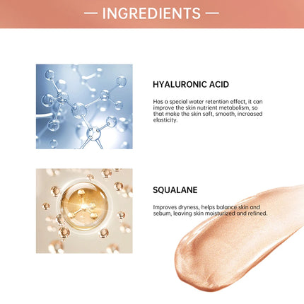 Halo Glow Liquid Filter Liquid Highlighter Face Contouring Pearlescent Makeup Brightener Bronzer Glow Body Face Contour Shimmer