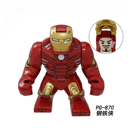 Building blocks, Marvel superheroes, assembled dolls, Spider Man, Iron Man, Venom, Shark, Deadpool, DIY gifts, children's toys