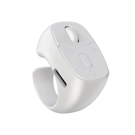 New BT 5.3 Ring Remote Control One Click Selfie Page Turning Roller Fingertip Controller for Phone Liking Scrolling Hands Free