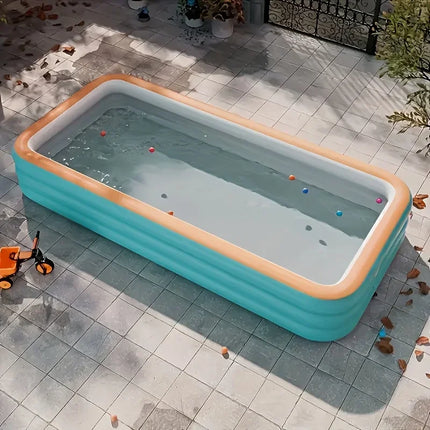 Durable PVC Material, Perfect for Family Swimming, Large Inflatable Swimming Pool, Yard Parties (Various Sizes Available)