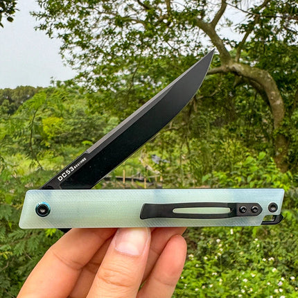 FORESAIL DC53 Steel Sharp Folding Knife Outdoor Camping Hunting Cutting Survival Hiking Fish Portable Pocket Clip EDC Tool Knife