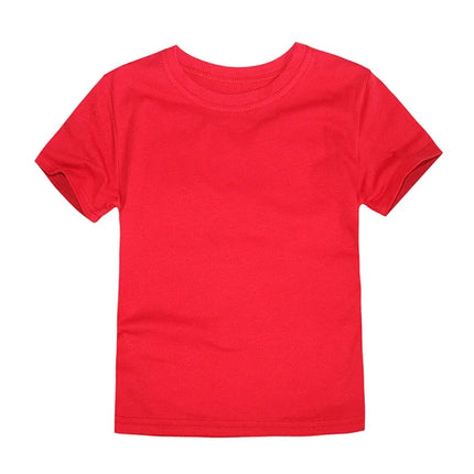 2-16 Years Boys T-shirts Cotton Short Sleeve Girls Clothes Summer Solid T-shirt Teenage Children Tees Kids Korean Top Baby Clothes