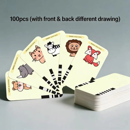 Children's Early Education Painting Robot, Pink, Children's Toy Gift, Includes 100 Drawing Cards