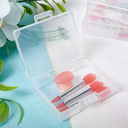 3PCS Silicone Lip Balms Lip Mask Brush With Sucker Dust Cover Makeup Brushes Lip Film Brush Anti-lost Dust Cover