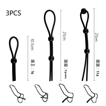 New 1/3/4/6/7/9Pcs Adjustable Silicone Penis Rings Set For Male Cockring Ejaculation Delay Sex Toy For Couples Adult Fun Options