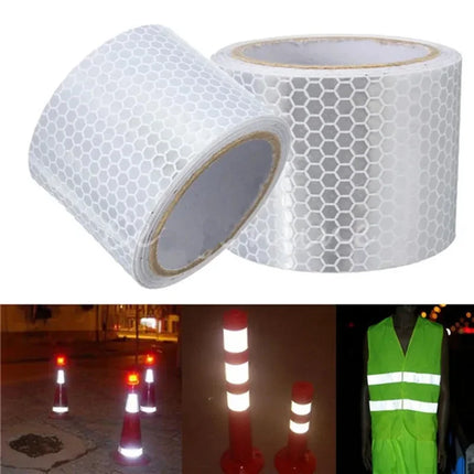 3M/1M Car Reflective Tape Auto Safety Warning Sticker Reflector Protective Tape Strip Film for Trucks Auto Motorcycle Stickers