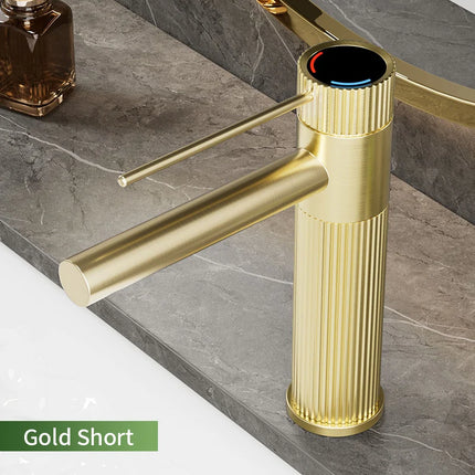 Stainless Steel Basin Faucet Gold/Black Bathroom Faucets Crane Tall Sink Faucet Hot Cold Water Sink Mixer Bathroom Faucet
