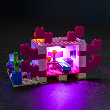 LED Light Kit for Axolotl House Building Set - USB & Battery Powered Lighting
