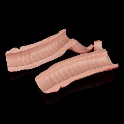 ORALSX Realistic Hollow Dildo Penis Sleeve Reusable Extend Device Penis Pump With Cock Ring Sex Toys For Men Delay Ejaculation