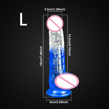 Realistic Dildo With Suction Cup Huge Jelly Fake Dick Big Penis Dildos Sex Toys for Woman Men Anal Butt Plug Adult Erotic