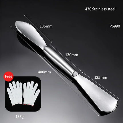 New Design Double Head Garden Shovel Thickened Stainless Steel Weeding Hoe Digging Tool for Planting Flowers Wild Vegetables