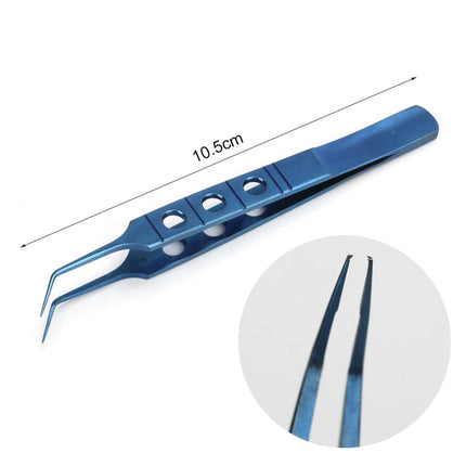 1 pc Eyelid Tweezers 10.5cm ophthalmic microsurgical instruments Ophthalmic forceps with hook platform