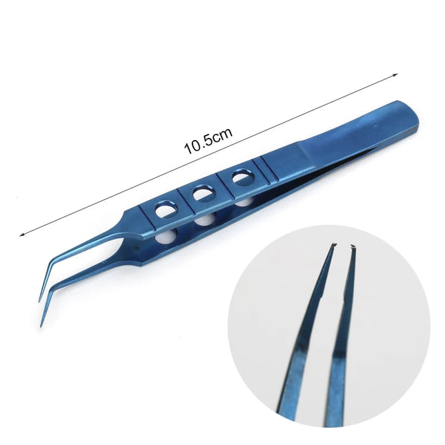 1 pc Eyelid Tweezers 10.5cm ophthalmic microsurgical instruments Ophthalmic forceps with hook platform