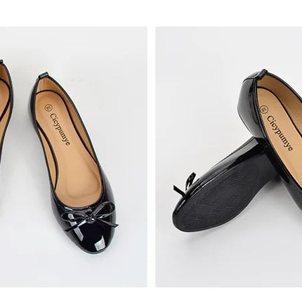 Flat Shoes Women Ballerinas Round Toe Bowtie Slip on Ballet Flats Lazy Loafers Moccasins Ladies Casual Flats Shoes 2023