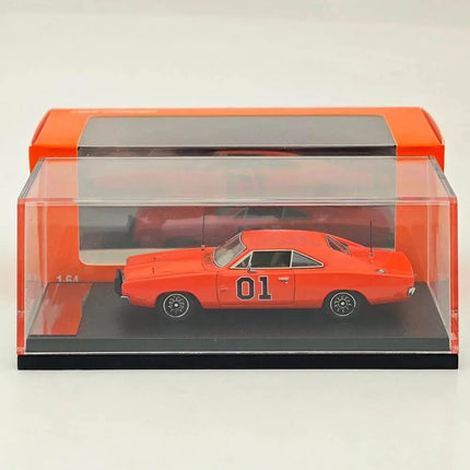 Mini Forge 1:64 for Charger General Lee R/T 1969 & 1600 HP Twin-Turbo LS Diecast Model Car Miniature Collection Auto Gift