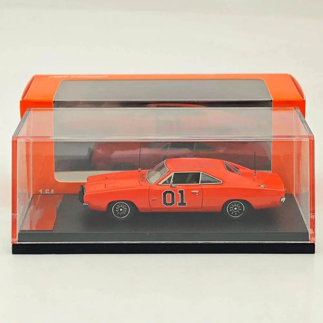 Mini Forge 1:64 for Charger General Lee R/T 1969 & 1600 HP Twin-Turbo LS Diecast Model Car Miniature Collection Auto Gift