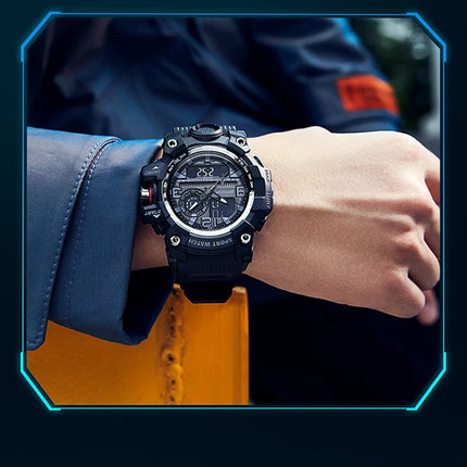 SANDA G style New Men's Watch 50M Waterproof Sports Military Quartz Watch For Male Electron Digital Wristwatch Reloj De Hombre
