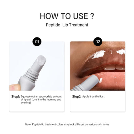 Moisturizing Lip Balm Nourishes Peptide Moisturizes Lightened Remove Dead Skin Lip Lines Anti-chapping Caramel Lip Care Gel