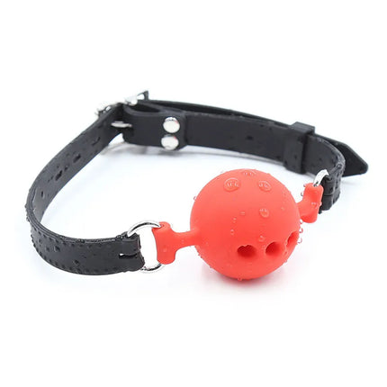 New All Silicone Mouth Gag Breathable Ball Gag Adjustable Belt Mouth Sex Toys for Adult SM Games Sexy Shop Erotic Accessories
