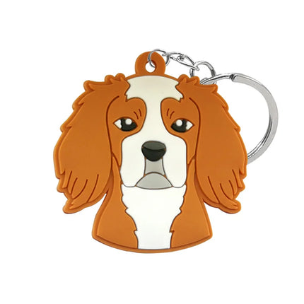 1PCS Animal Keychains Cute Black Cat Dach Dog Funny Style Duck Keyring Keychain for Bag Car key Accessories Kids Favor Key Decor