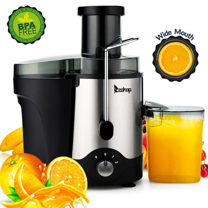 High Quality Powerful Centrifugal Stainless Steel Low Noise Orange Vegetable Fruit Electric Juicer Juice Extractor
