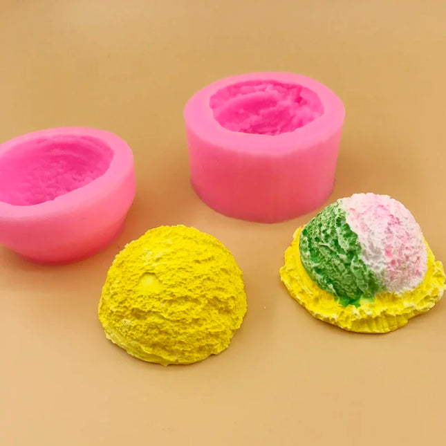 VERIDIAN Ice Cream Cone Silicone Molds Mousse Chocolate Fondant Cake Mold DIY Candle Mold Cake Decoration Baking Accessories