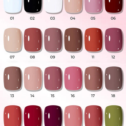 Water-based Nail Polish Tearable Baking Free Solid Color Nail Polish Gel Professional Semi-Permanent Varnish Nail Salon Polish